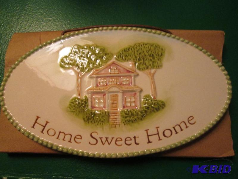 lot 137 image: home sweet home wall plaque...