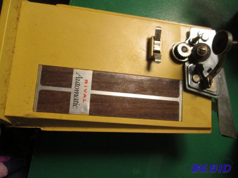 lot 142 image: rival electric can opener- not tested...