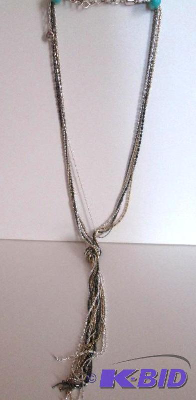 lot 18 image: Alfani Rho Braid necklace retail price $42.0...