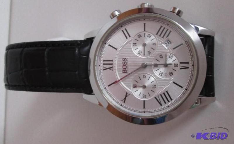 lot 58 image: BOSS genine leather water resistant 3ATM stai...