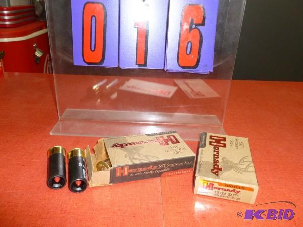2 boxes of Hornady 12 gauge sst, ftx slugs. 3...