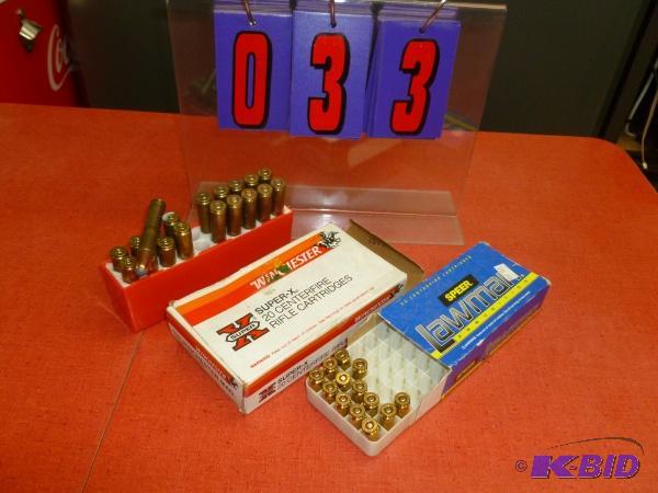Incomplete box of 458 win mag and 357 sig amm...