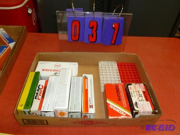 Flat of used boxes and reloading carriers. Te...