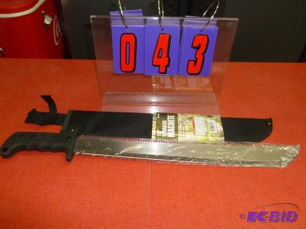 24&quot machete with 18&quotblade as shown....