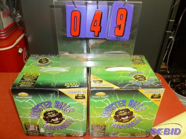 2 boxes of .68 paintballs. 3000 count. As sho...