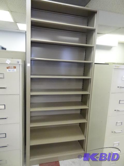 lot 101 image: MEtal Book Shelf 37 X 12 X 88...