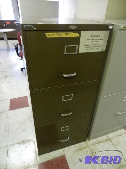 lot 106 image: Art Metal Heavy DUty FIle Cabinet. 24 X 24 X ...
