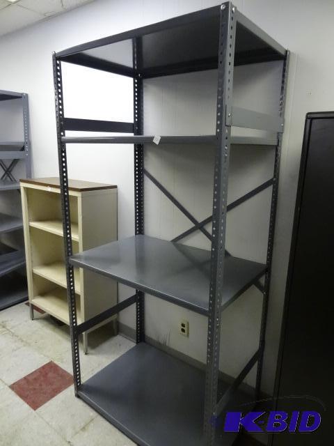 lot 115 image: Metal Shelving Unit 36 X 24 X 75...