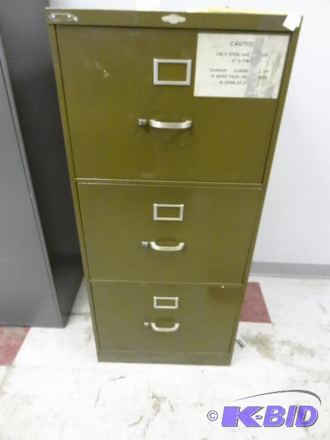 lot 128 image: Art Metal Heavy DUty FIle Cabinet. 24 X 24 X ...