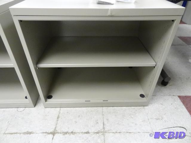 lot 140 image: Metal Book Shelf. 30 X 18 X 26...