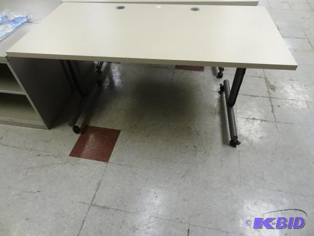 lot 149 image: Folding Table on Wheels 60 X 30 X 29...
