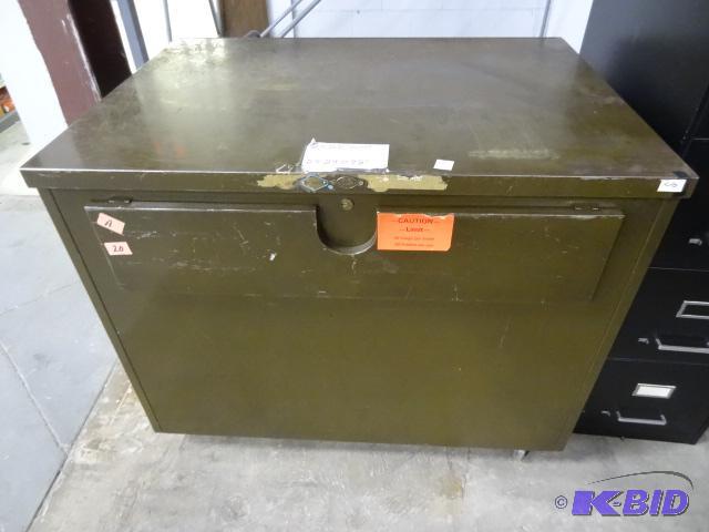 lot 155 image: Hanging Plan FIle Cabinet. Guts have been rem...