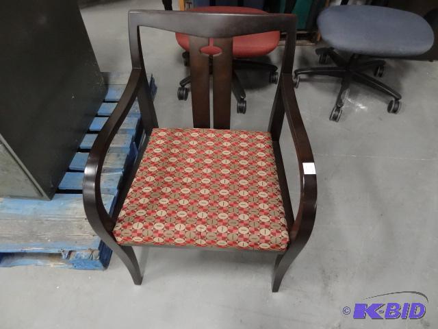 lot 158 image: Wood Framed Side Chair...