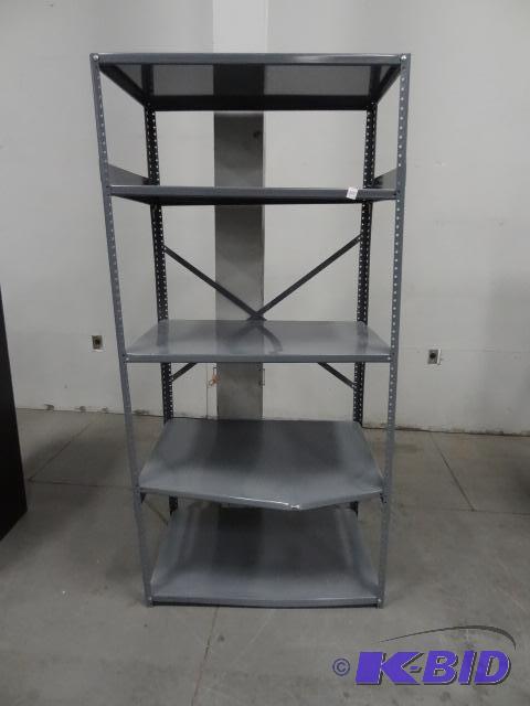 lot 164 image: Metal Shelving Unit 36 X 24 X 75...
