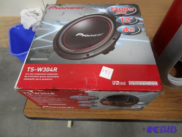 lot 183 image: Pioneer TS-W304R SUbwoofer...
