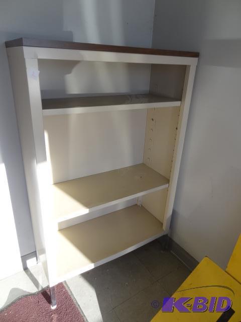 lot 2 image: Metal Book Shelf 30 X 13 X 48...