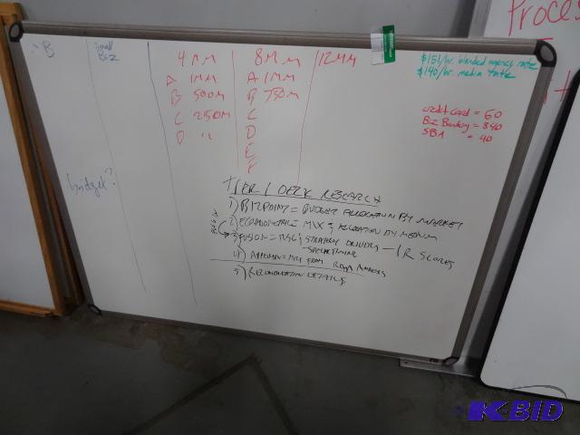 lot 210 image: 48 X 36 White Board...