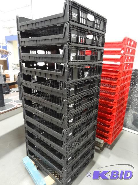 lot 220 image: Plastic Stacking Bread Racks Qty 12...