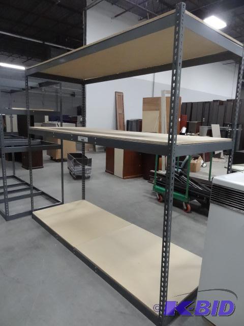 lot 222 image: 96 X 37 X 84 Slide n Lock SHelving Unit...