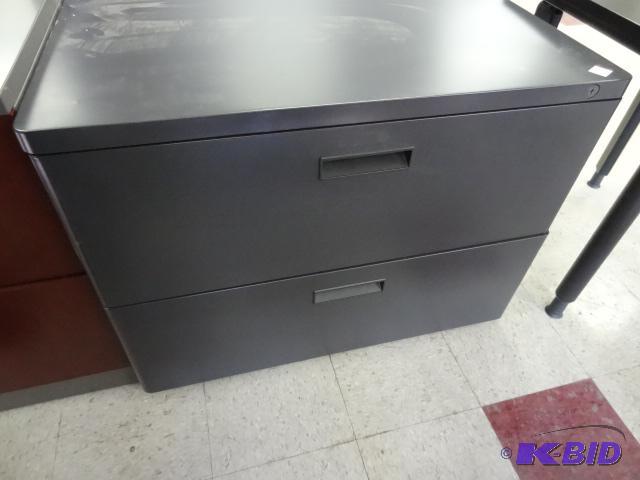 lot 27 image: 36" Metal 2 Drawer Lateral FIle...