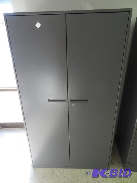 lot 3 image: Metal 2 Door Cabinet. Designed for Wardrobe U...