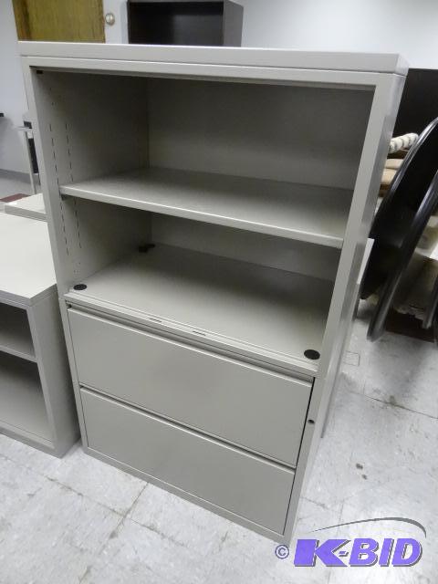 lot 44 image: Metal Cabinet Open Storage on TOp and 2 Later...