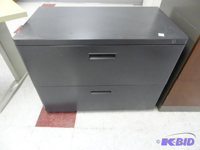 lot 49 image: 36" Metal 2 Drawer Lateral FIle...