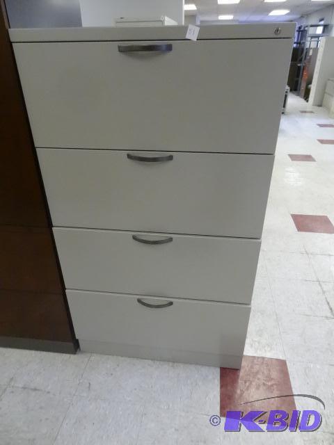 lot 51 image: 30" Metal 4 Drawer Lateral FIle...