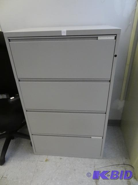 lot 57 image: 30" Metal 4 Drawer Lateral FIle...