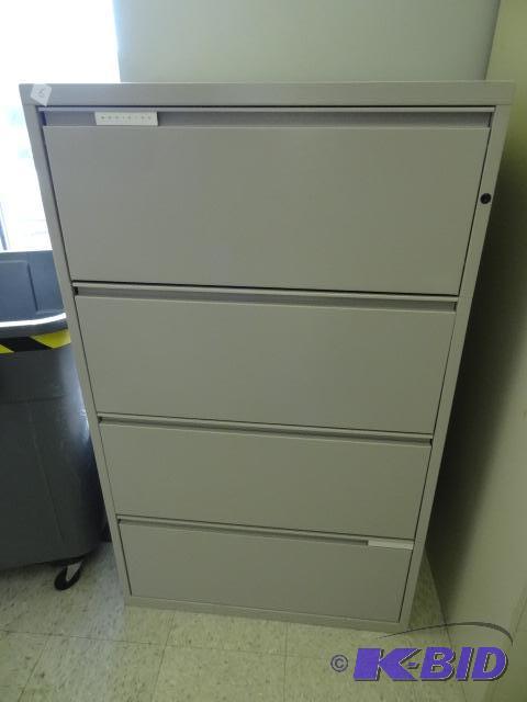 lot 6 image: 30" Metal 4 Drawer Lateral FIle...