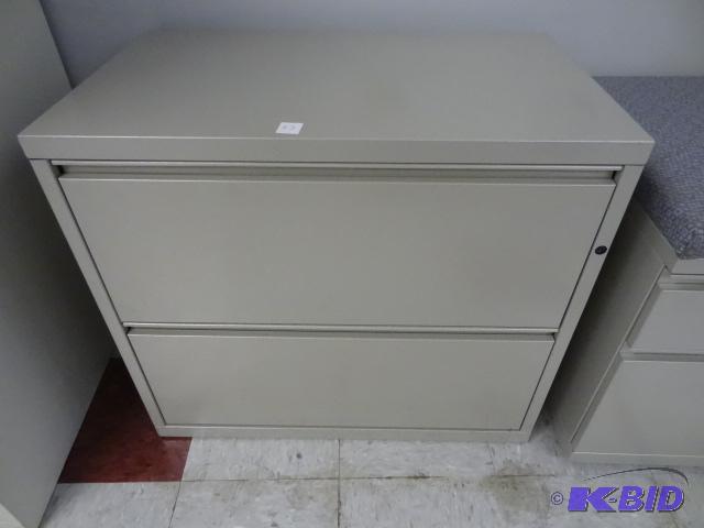 lot 63 image: 30" Metal 2 Drawer Lateral File...