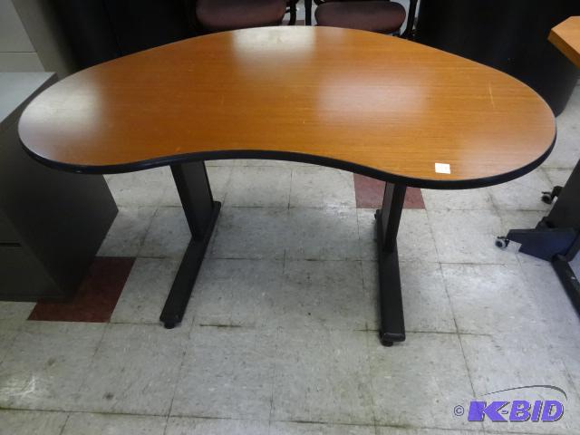 lot 81 image: Metal Framed Desk 53 X 35 X 29...