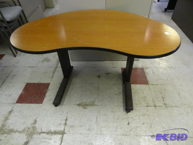 lot 84 image: Metal Framed Desk 53 X 35 X 29...