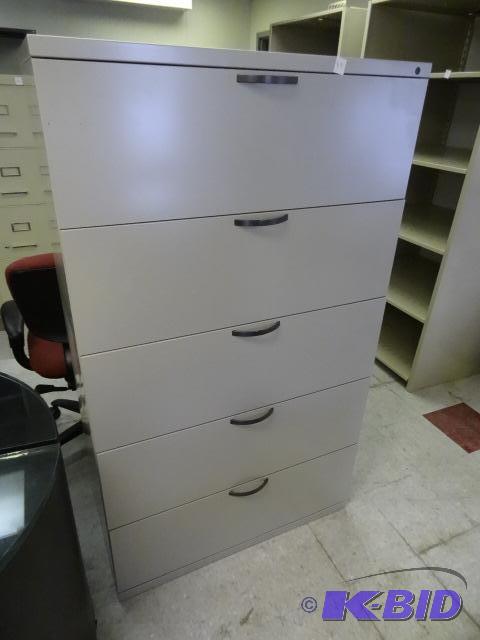 lot 89 image: 36" Metal 5 Drawer Lateral File...