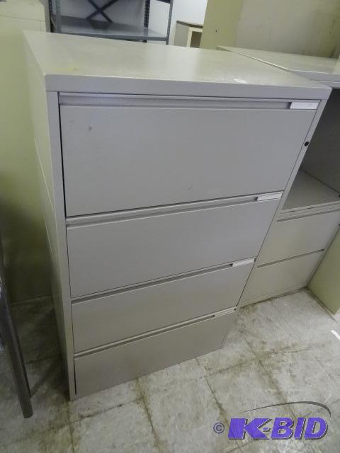 lot 98 image: 30" Metal 4 Drawer Lateral File...