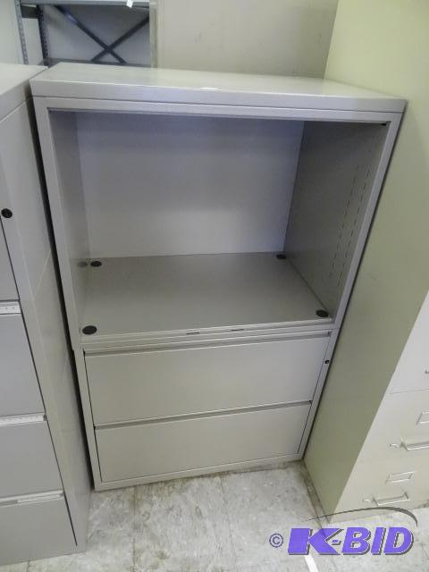 lot 99 image: Metal Cabinet with 2 Lateral FIle Drawers. 30...