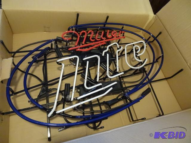 lot 1 image: Miller Lite Meon. 37" Oversized New...