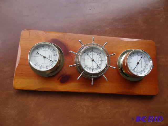 lot 100 image: Thermometer, Barometer, and Humidity...