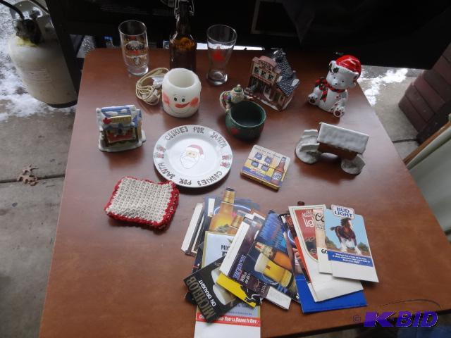 lot 111 image: Grain Belt Glass. Misc Christmas Decor, Coors...