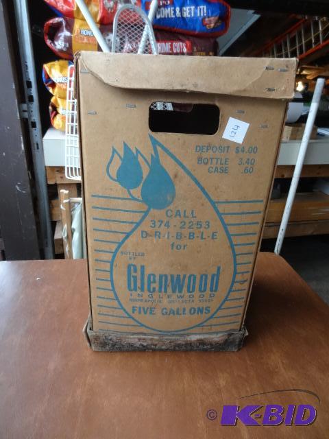lot 124 image: Vintage Glenwood Inglewood Bottle Tote...