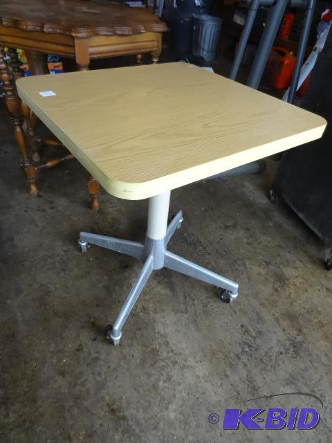 lot 156 image: Table on Wheels 22 X 22 X 26...
