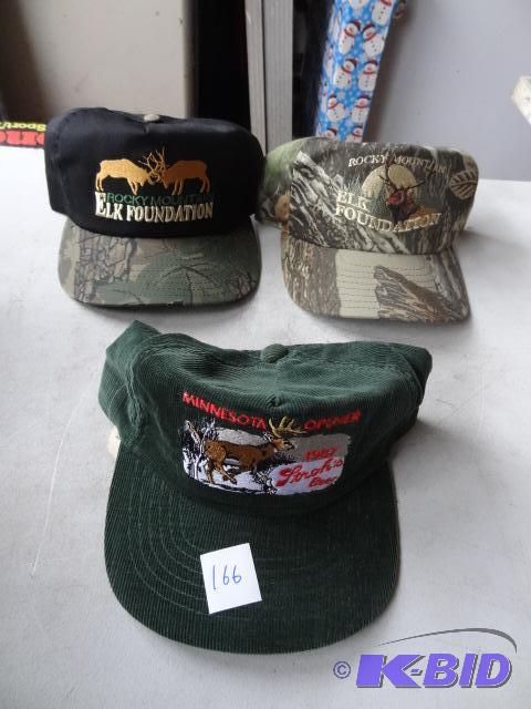 lot 166 image: Strohs Deer Operner Hat. Rocky Mountain Elk F...
