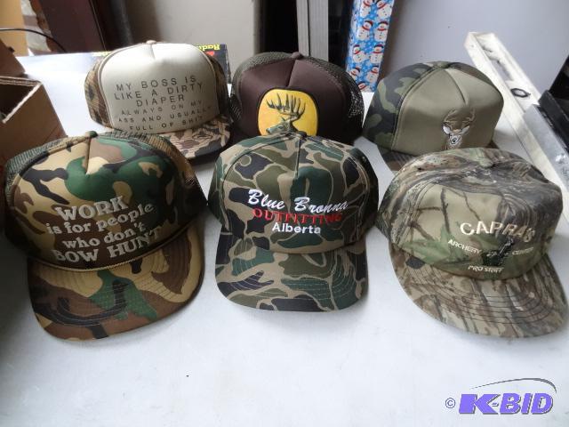 lot 169 image: 6 Camo Hats...
