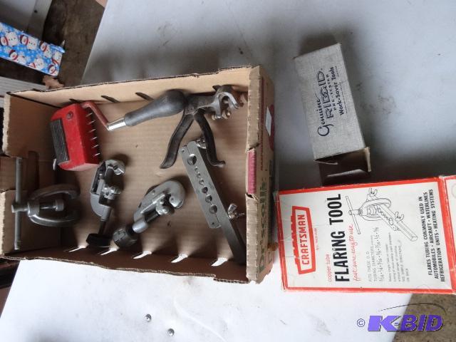 lot 201 image: Pipe Cutters, Flaring Tools, Misc Tools...