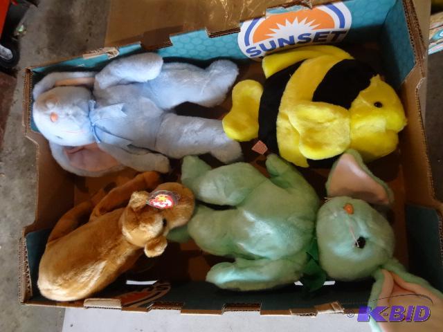 lot 237 image: 4 TY Stuffed Animals...