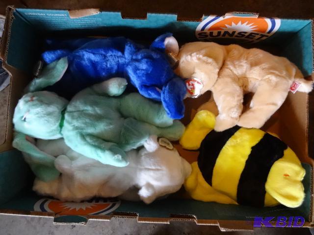 lot 239 image: 5 TY Stuffed Animals...