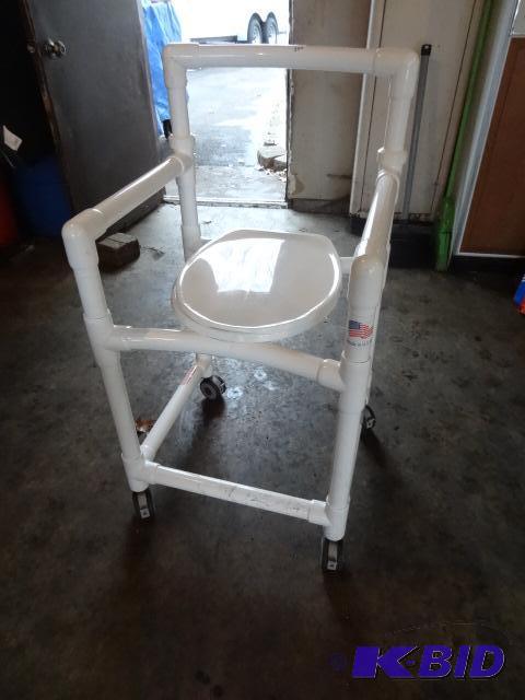 lot 256 image: Handicap Shower Chair on Wheels...