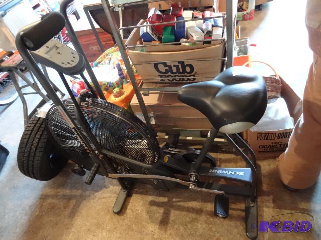 lot 36 image: Schwinn Airdyne Exercise Bike. Very Good Shap...