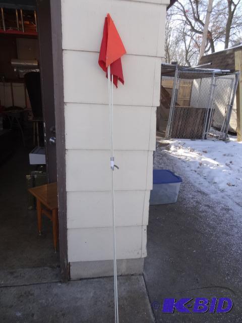 lot 41 image: 3 Marker Flags. 71"...
