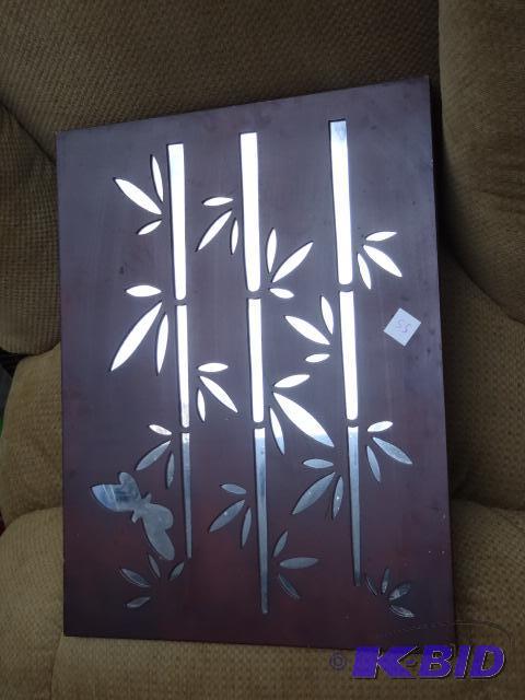 lot 55 image: Mirrored Decorative Wall Hanging 18 X 24...